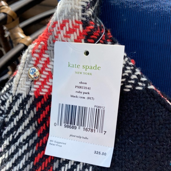 ♥️ ♠️ Kate Spade Shon Ruby Park Plaid Hobo Bag - Picture 8 of 16
